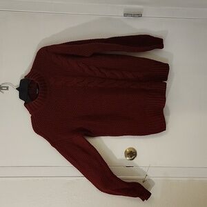 Simply Vera Vera Wang- Burgundy Knited Long sleeve
